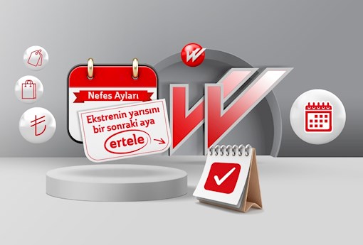 Ekstrenin Yarısını Bir Sonraki Aya Faizsiz Ertele!
